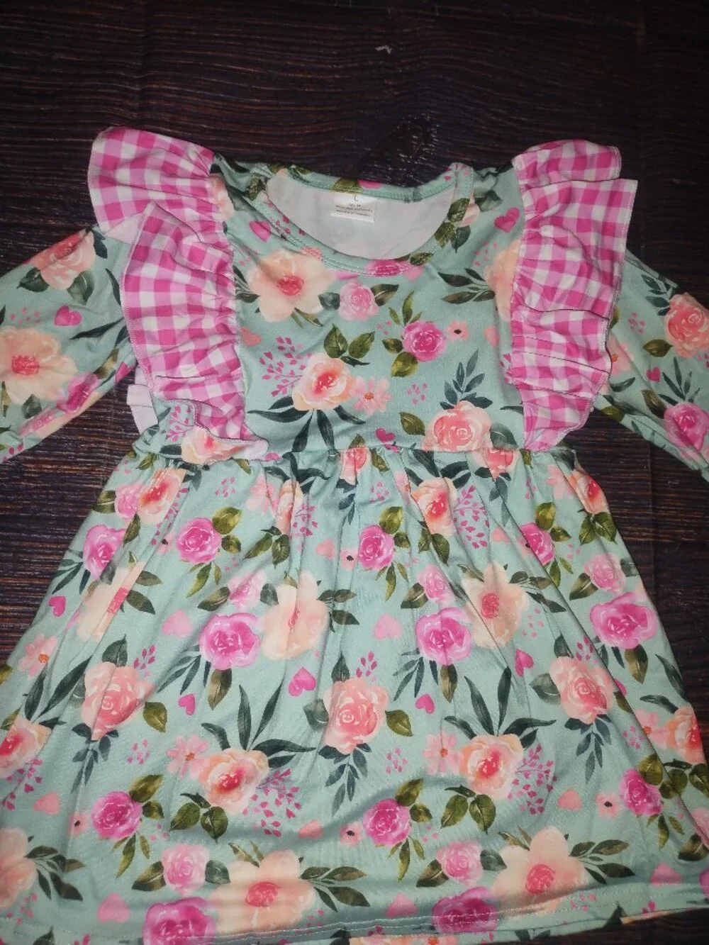 Boutique Floral Tunic Dress Leggings Girls Outfit